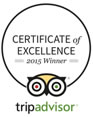 TripAdvisor Certificate of Excellence